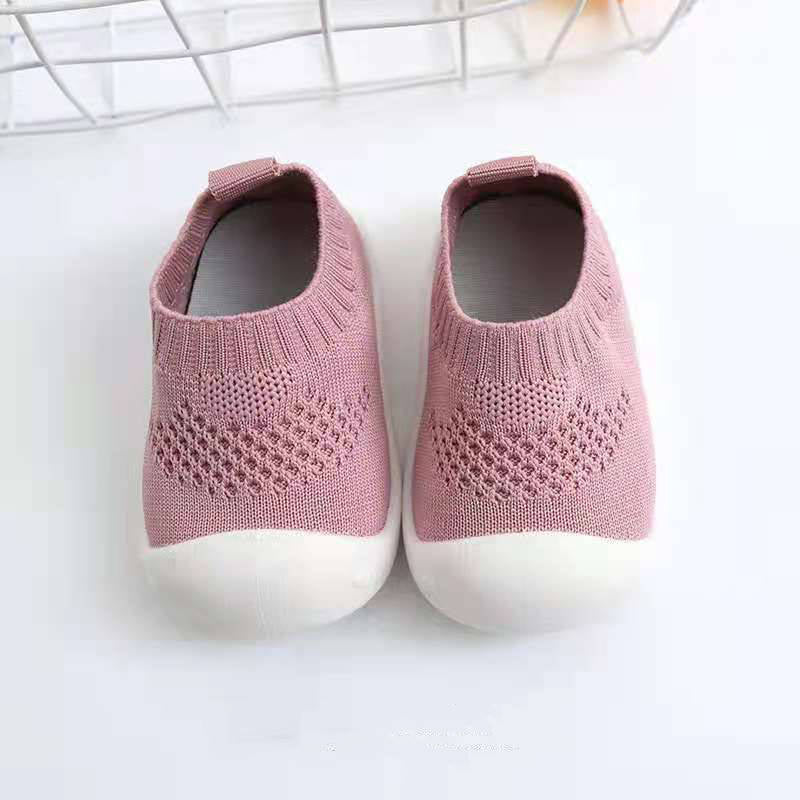 Toddler Shoes Baby First-Walking Trainers Toddler Infant Boys Girls-C001DarkPink