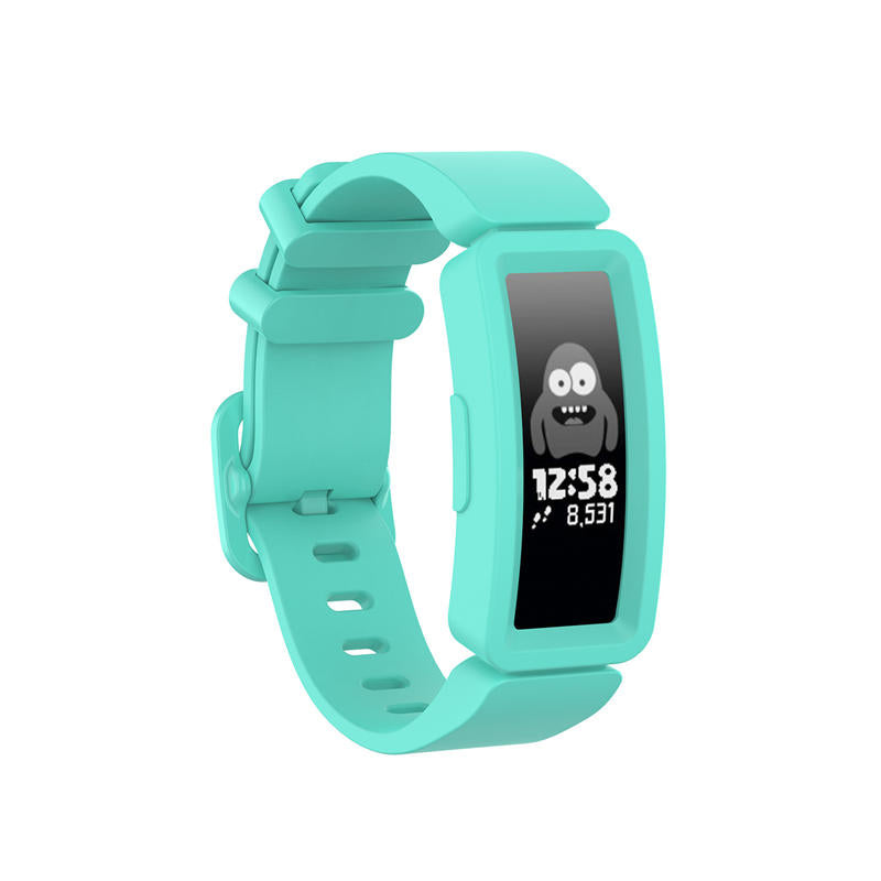 Silicone Watch Band For Fitbit Inspire/Inspire HR/ACE 2-Lake blue