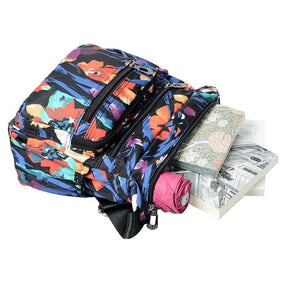 Women Nylon Floral Crossbody Bag Multi Pocket Shoulder Bag-Mini Flower