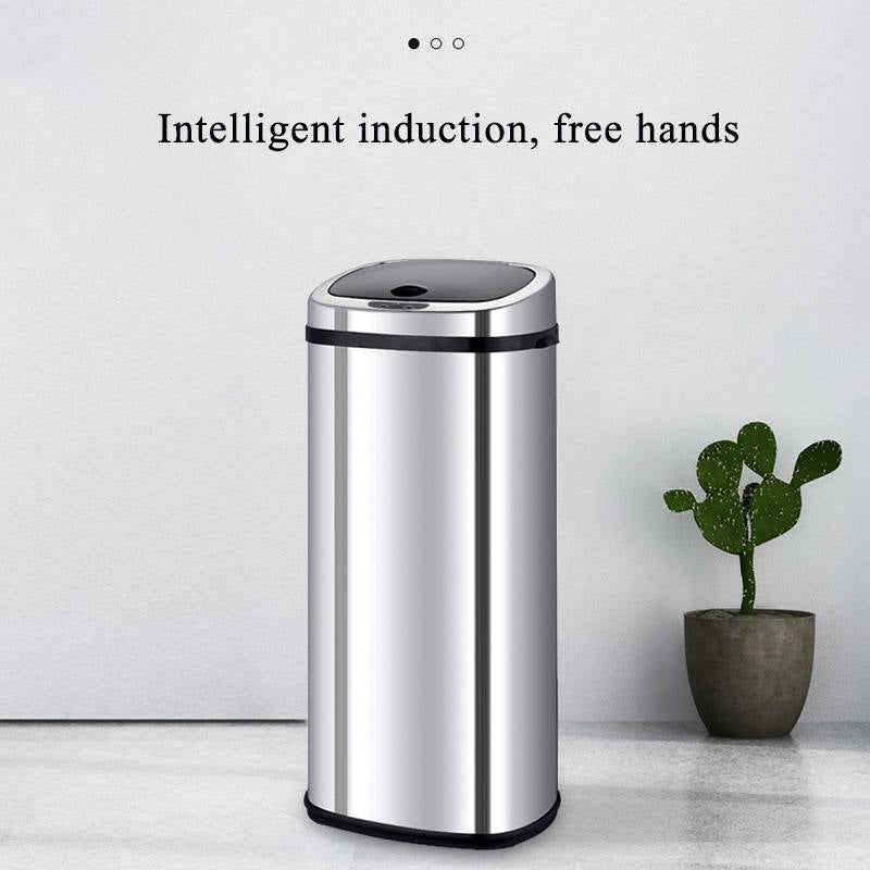 38L Stainless Steel Automatic Trash Can Sensor Kitchen Garbage Bin