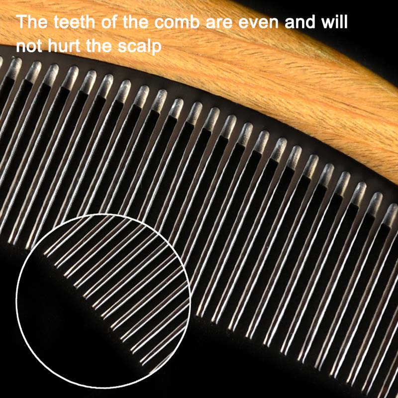 5 Pack Sandalwood Comb for Curly and Straight Hair-A