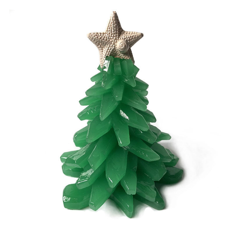 Sea Glass Christmas Tree Decoration Resin Ornament Gift-Green