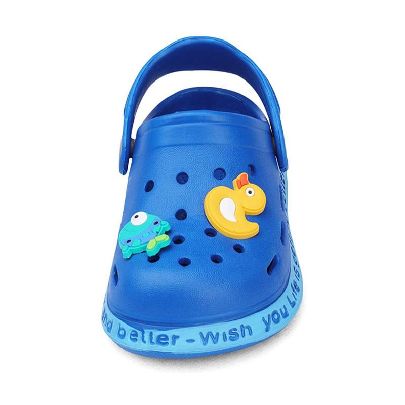 Childrens Clogs Boys Girls Soft Sandals Lightweight Non-Slip Shoes-SapphireBlue