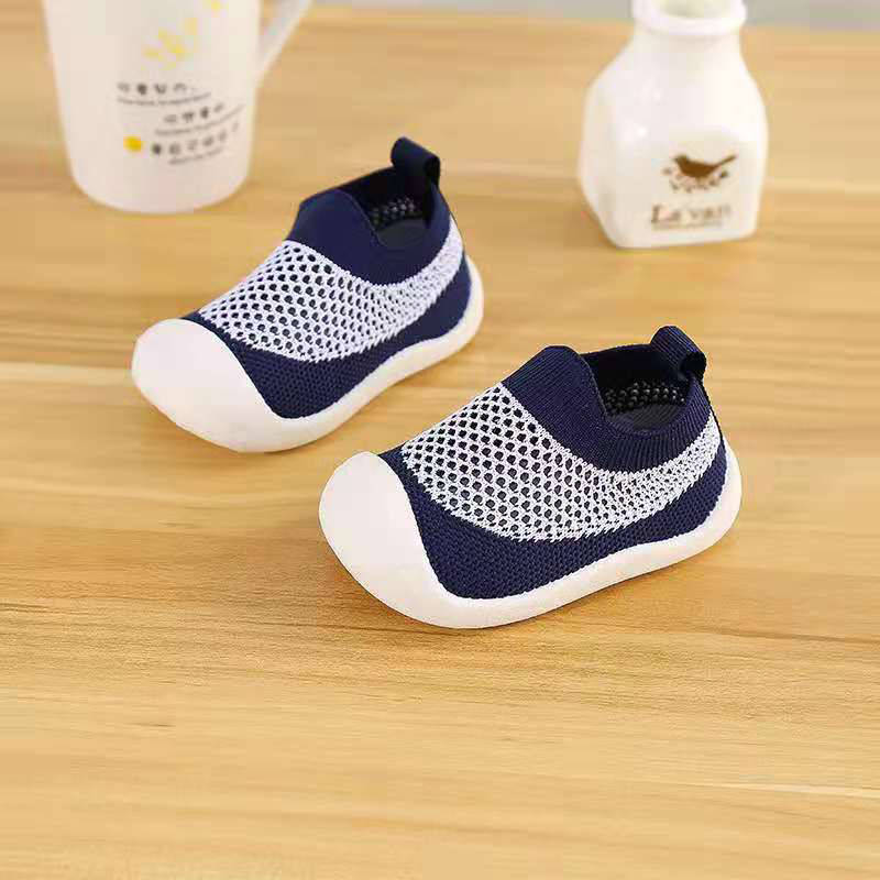 Toddler Shoes Baby First-Walking Trainers Toddler Infant Boys Girls-C002Blue