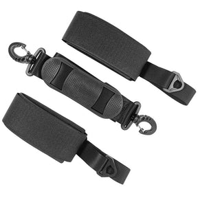 Adjustable Ski Shoulder Straps Handheld Nylon EVA Carrier Straps-D/Black