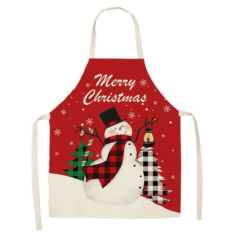 Christmas Kitchen Cooking Aprons Baking Grilling Aprons-A2