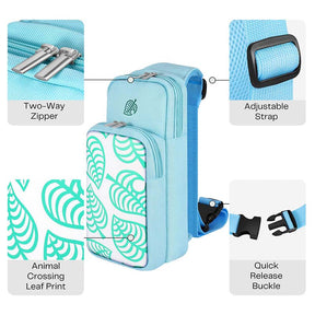 Shoulder Bag Travel Case for Nintendo Switch & Switch Lite-Blue