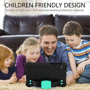 Hive Tablet Case For SamSung Tab A7 Lite 8.7(T220/T225) 2021/Tab A8 (P200/P225) 2019 Durable Stand Cover With Shoulder Strap-BlackAqua