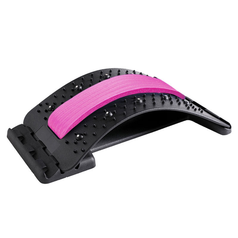 Lumbar Massager Magnetotherapy for Sciatica Back Stretching Equipment-Pink