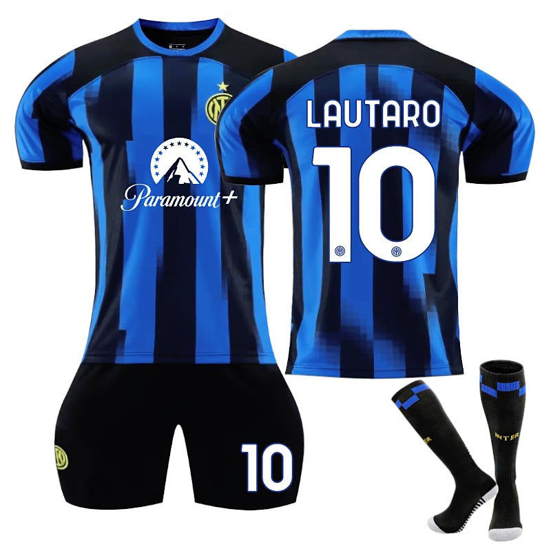 INTER Home Jersey LAUTARO #10 Soccer Jersey Kids Adult 3-Pieces Jersey Kits