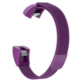 Magnetic Milanese Stainless Steel Strap  For Fitbit Alta/Alta HR Fashion Accessorie-Purple