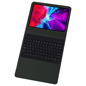 Keyboard Case For iPad Cute Round Key Detachable Keyboard with Pen Slot at the Bottom-Black