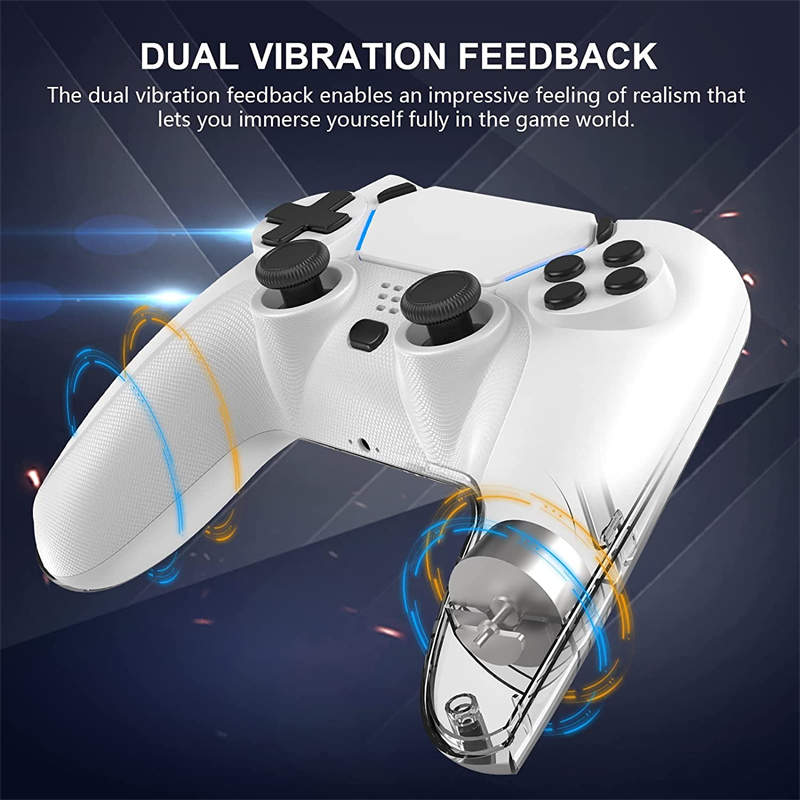 Wireless Gaming Controller with Vibration and Touch Pad for PS4 Pro Slim Steam