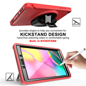 Spider Man 3-Layer Heavy Duty Case For Samsung Tab A 8inch (2019) T290/T295-Red