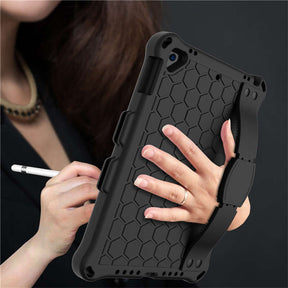 Hive iPad Case For iPad 5/6/Pro 9.7/iPad9.7 Durable Stand Cover With Shoulder Strap-Black