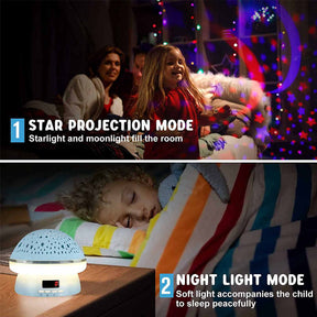 Timing Star Projector Night Light Rotating for Kids With Remote Control-Blue