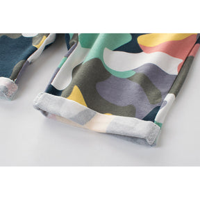 Toddler Boys Summer Cotton Shorts with Drawstring Sports Camouflage Shorts with Pockets