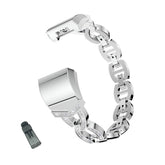 VO Bling Stainless Steel Apple Watch Band Adjustable Wristbands for Apple IWatch Series SE/1/2/3/4/5/6 For Women-Silver