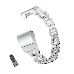 VO Bling Stainless Steel Apple Watch Band Adjustable Wristbands for Apple IWatch Series SE/1/2/3/4/5/6 For Women-Silver