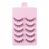 5 Pairs False Eyelashes Natural Curly 3D Lashes Set for Daily-GirlGroup