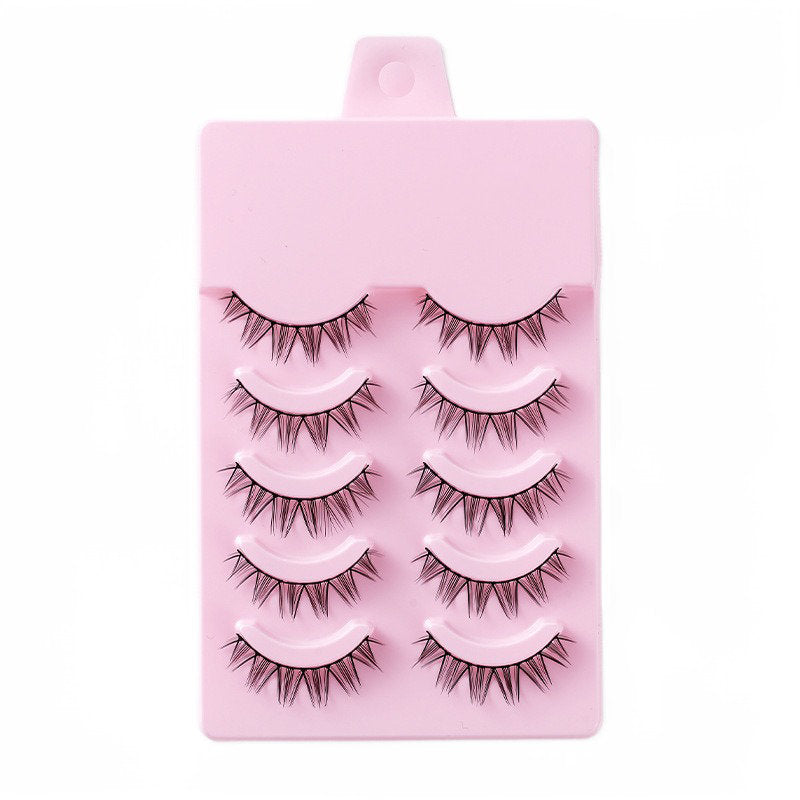 5 Pairs False Eyelashes Natural Curly 3D Lashes Set for Daily-GirlGroup