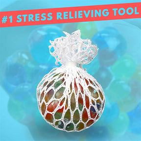 12pcs Mesh Balls - Squishy Fidget Balls Stress Reliever Party Favors