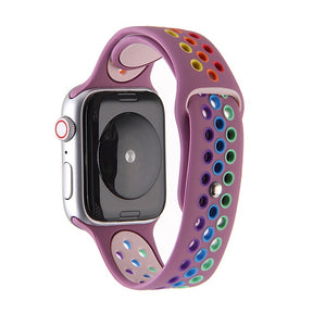 Rainbow Nike Watch Strap For Apple iWatch Series-Purple