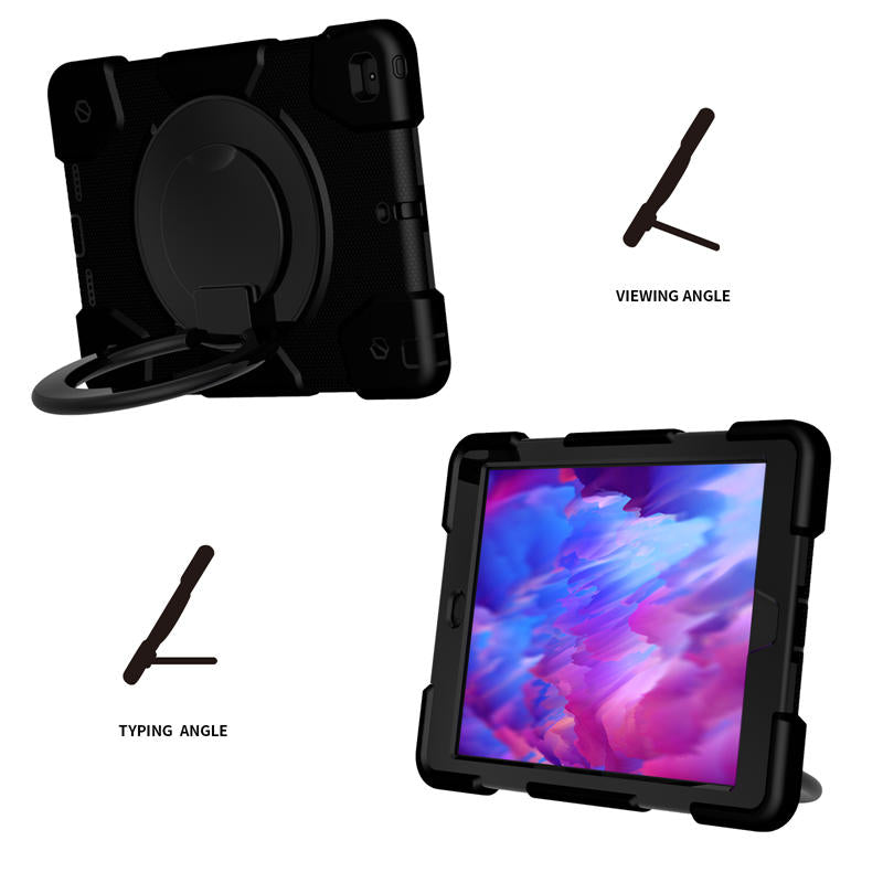 iPad Case For iPad 9.7/Air 2 with 360¡ãSwivel Stand-Black