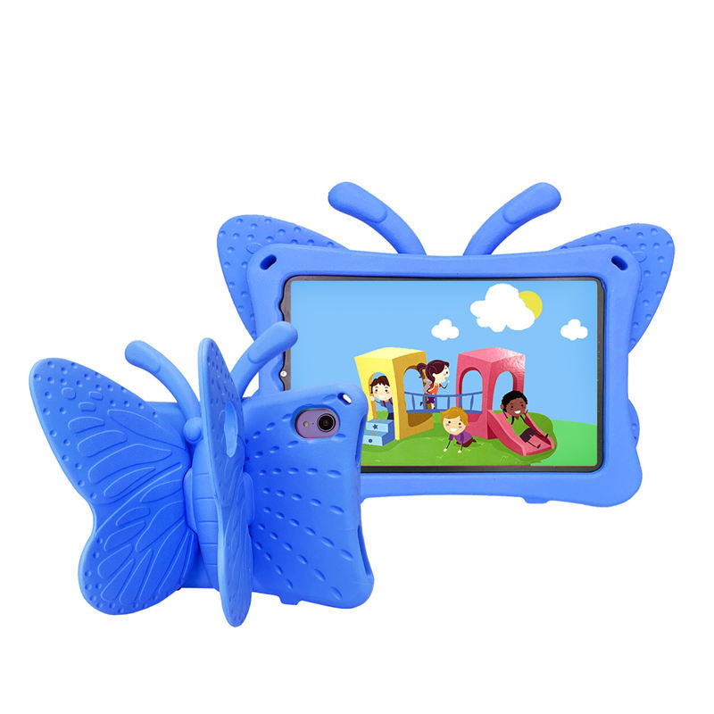 iPad Case For iPad Mini 6 Cartoon 3D Butterfly EVA Proof Shockproof Case with Bracket-Blue