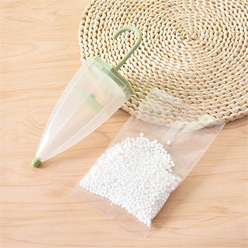 Pack of 4 Umbrella Shape Hanging Moisture Absorber for Wardrobe Multicolor