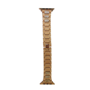 SPZ Stainless Steel Watch Band Adjustable Wristbands for Apple IWatch Series SE/1/2/3/4/5/6 For Women-Rose Gold