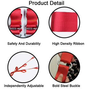 2 Person Lifting and Moving Straps for Move and Carry Furniture up to 300kg-Red