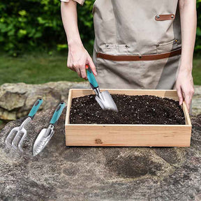 Home & Living3Pcs Heavy Duty Gardening Tools Cast Aluminum with Soft Rubberized Non-Slip Handle Garden Tools Set -Green