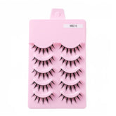 5 Pairs False Eyelashes Natural Curly 3D Lashes Set for Daily-msc15
