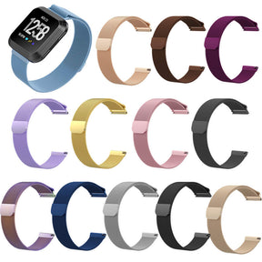 Magnetic Stainless Steel Strap For Fitbit Versa Smart Watch-Rose Gold