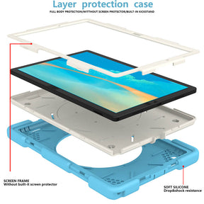 Tab A 8 X200/X205 Samsung Tablet Case with 360¡ãSwivel Stand-Sky Blue