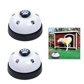 Pet Training Bells 2 Pcs Dog Bells for Potty Training and Communication Device-White