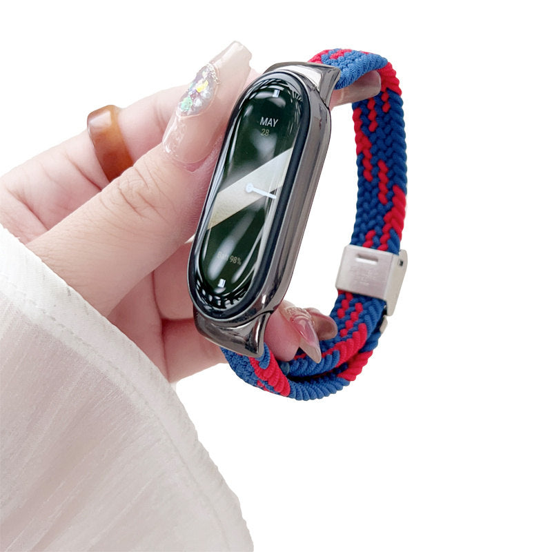 Sports Strap with Adjustable Buckle Solo Loop Elastic Watchband for Mi8-15