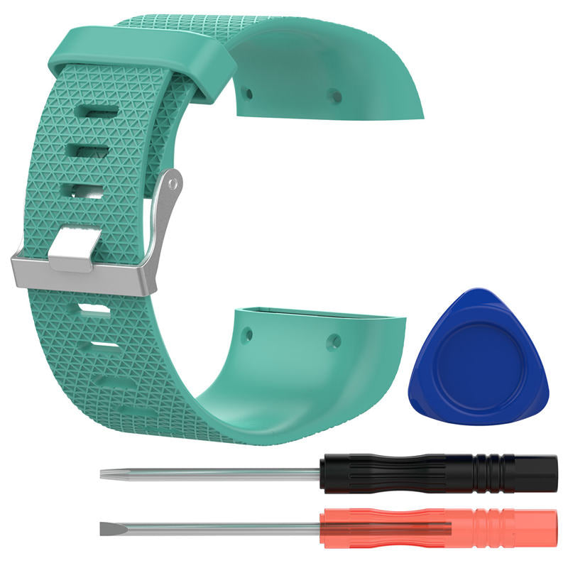 Soft Silicone Band For Fitbit Surge Smart Watch Replacement Accessories-Duck Green