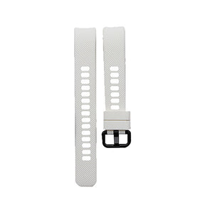 HWRY Silicone Watch Band Quick Release Strap Replacement Wristband For Huawei Band 4/5 And Honor Band 4/5 For Women-White