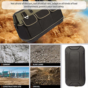 Wide Mouth Tool Bag with Waterproof Molded Base Shoulder Strap