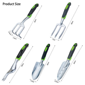 Home & Living5 Pack Garden Tool Set Garden Hand Shovels Aluminum Alloy Garden Trowels with Ergonomic Rubberized Non-Slip Grip