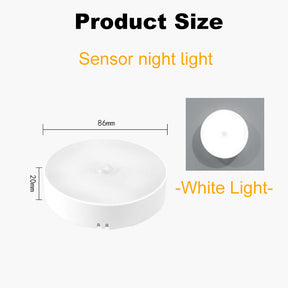 Human Body Sensor Night Light Smart Charging Led Lamp-White