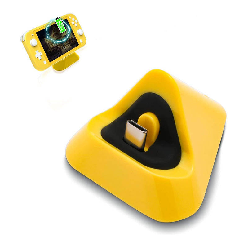 Charging Dock with Type C Port for Nintendo Switch lite-Yellow