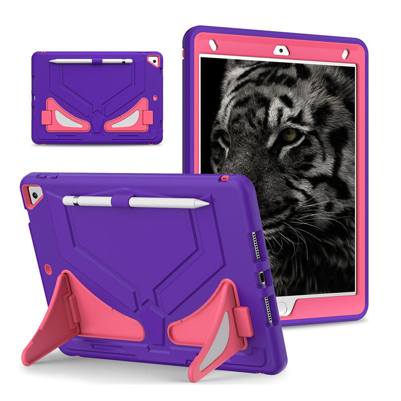 iPad Case Heavy Duty with Kickstand for iPad 10.2 inch 2021/2020/2019-PurpleRosered