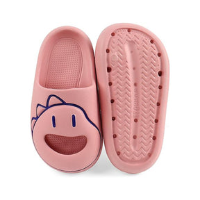 Kids Slide Sandals Thickened Sole Ergonomic Slippers for Outdoor-Pink
