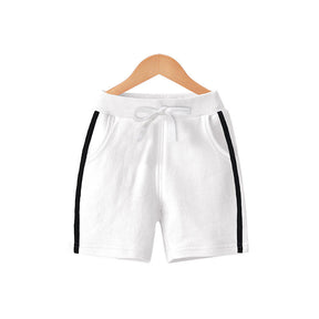 Kids 3 Pack 100% Cotton Sport Jogger Shorts Casual Elastic Pants-J