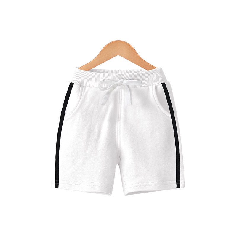 Kids 3 Pack 100% Cotton Sport Jogger Shorts Casual Elastic Pants-J