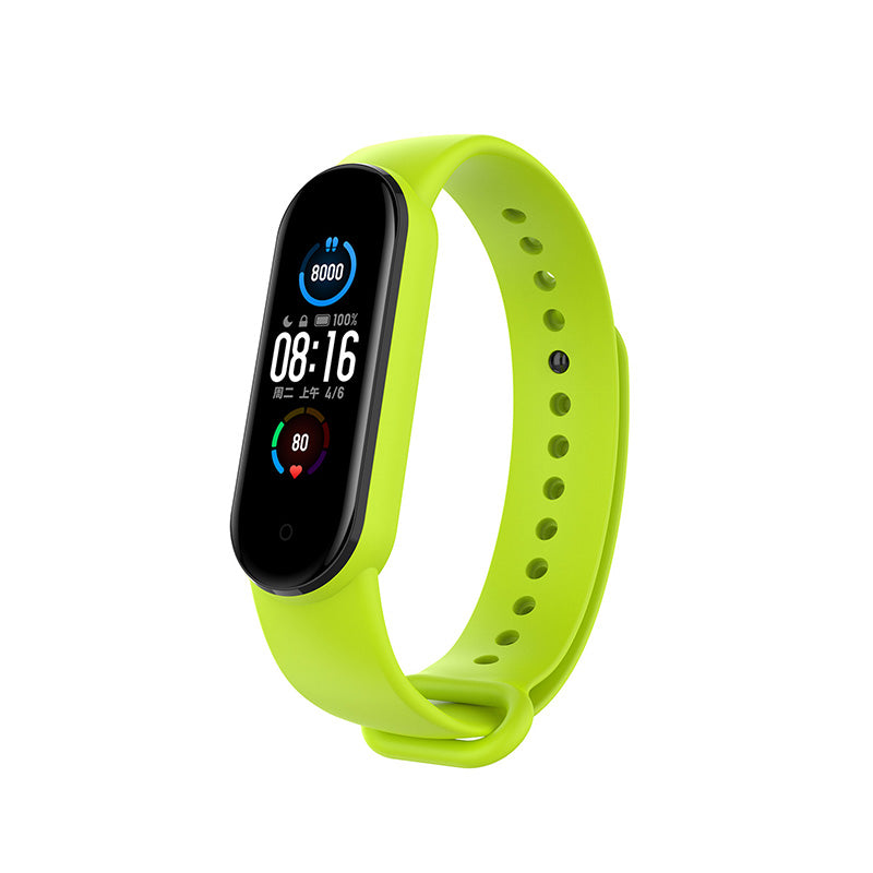 Xiaomi Band 5 Watch Bands Silicone Quick Release Strap Waterproof Replacement Wristband For Women-Green