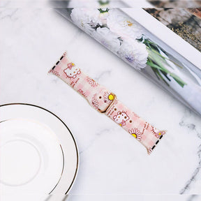 Silicone Printed Watch Band HelloKitty for iWatch Series SE/6/5/4/3/2/1